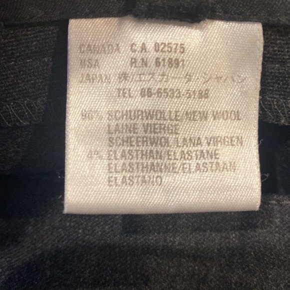 Womens Escada trouser workwear dark academia straight leg pant black - Picture 9 of 9